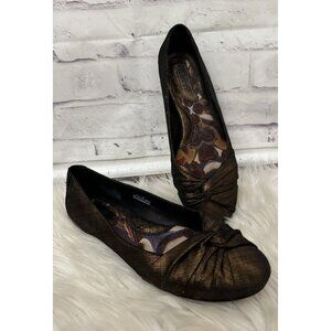 Born Lilly Bronze Ballerina‎ Flat Comfort Shoe Women’s Size 10